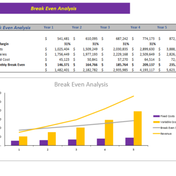 Photographer Excel Financial Model