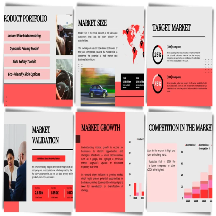 Ridesharing App Pitch Deck - Target Market - FI