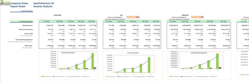 Small Business CRM Software Excel Financial Model