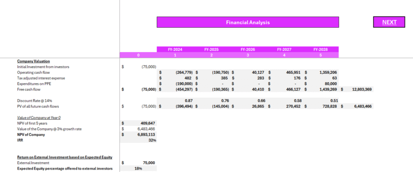 Wedding Agency Financial Model - Company Valuation
