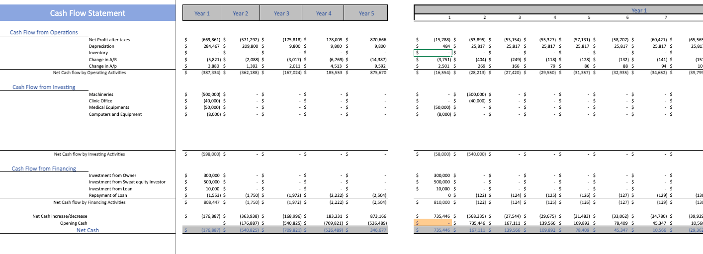 Weight-Loss-Excel-Financial-Model-Template-cashflow