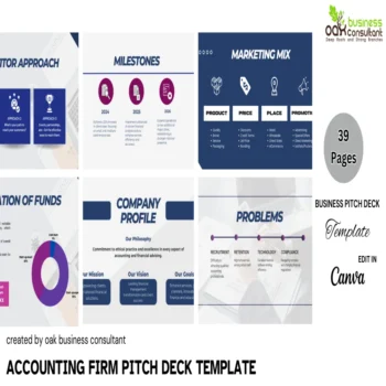 Accounting Firm Pitch Deck Template - Feature Image Company Summary