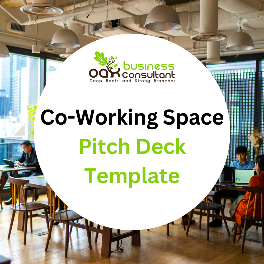 CoWorking Space Pitch Deck Template Oak Business Consultant