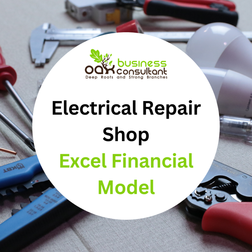 Electrical Repair Shop Excel Financial Model