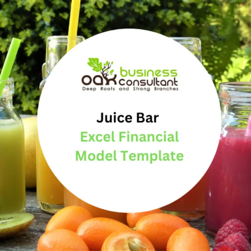 Juice Bar Excel Financial Model - Product Image