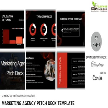 Marketing Agency Pitch Deck Template- Company Summary- FI