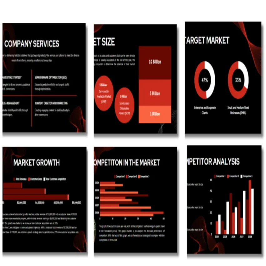 Marketing Agency Pitch Deck Template- Products- FI