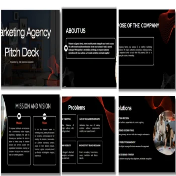 Marketing Agency Pitch Deck Template- Vision- FI