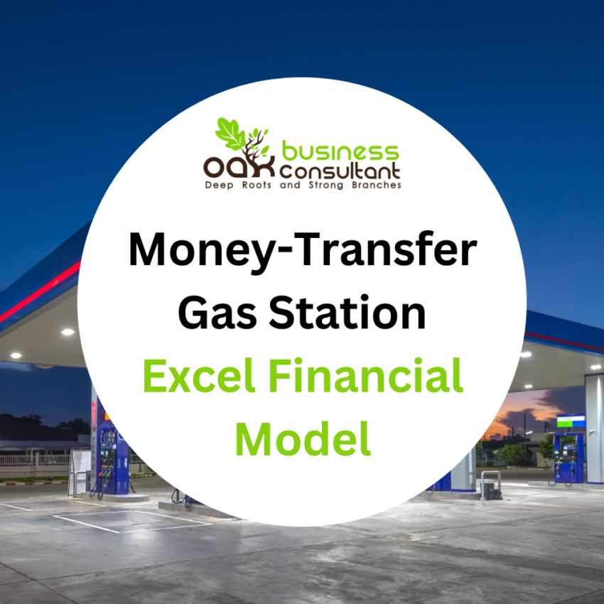 Money-Transfer Gas Station Excel Financial Model