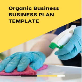 Organic Cleaning Business Plan - Cover Page