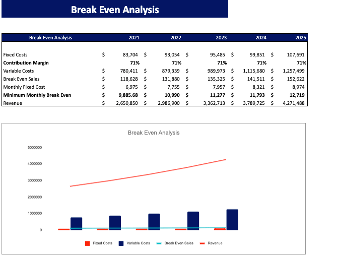 Blockchain Based Software Excel Financial Model