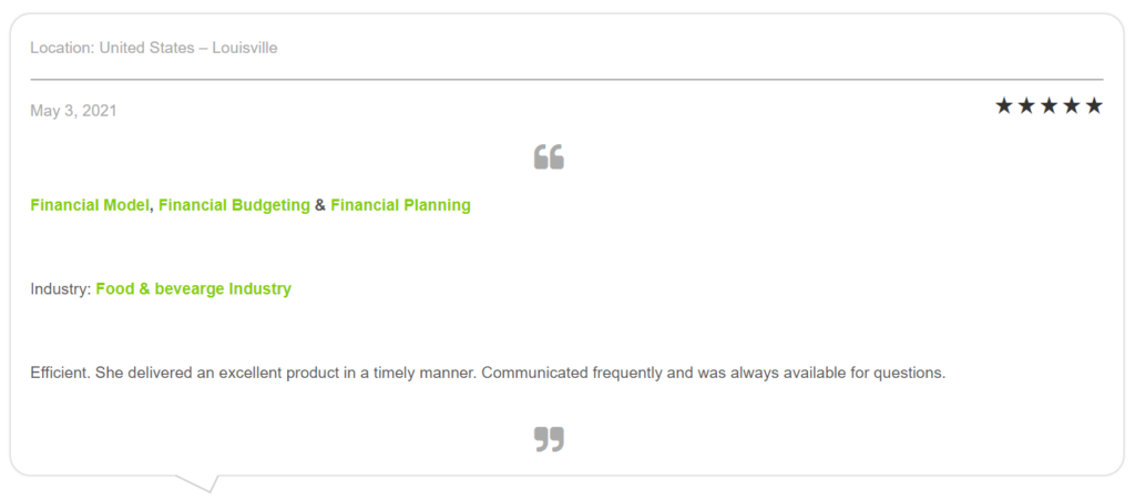 Hotel Budget Excel Financial Model-Testimonial