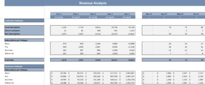 AI Virtual Assistant Excel Financial Model - Oak Business Consultant