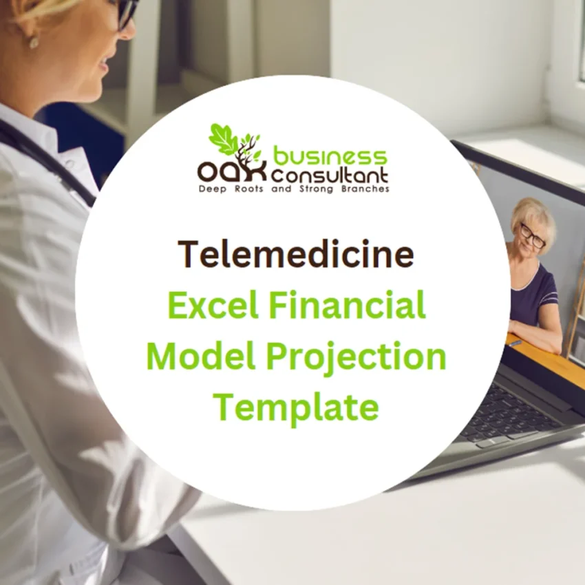 Telemedicine Excel Financial Model - Product Image