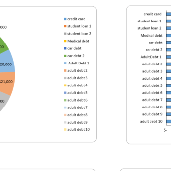 Debt off and payment tracker excel tool