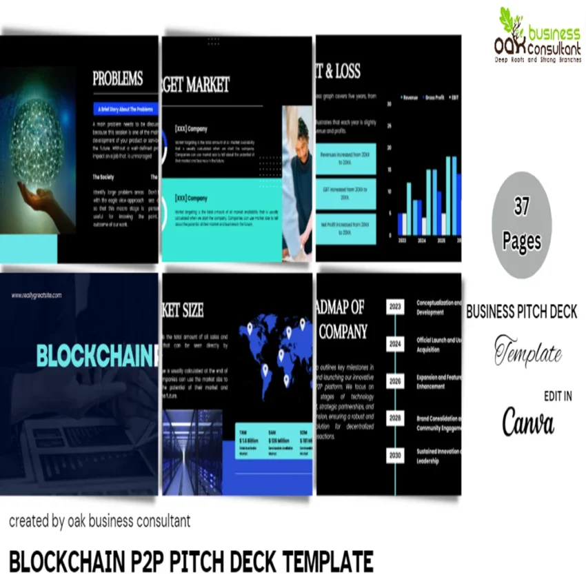 Blockchain p2p Pitch Deck - Company Summary - FI