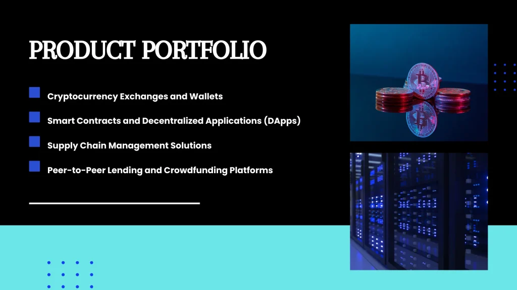 Blockchain p2p Pitch Deck - Product Portfolio