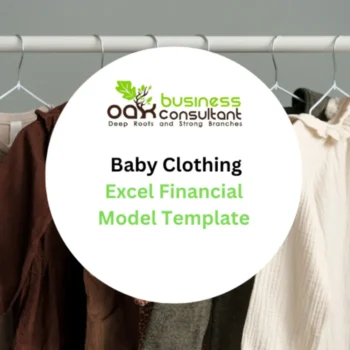 Baby Clothing Store Excel Financial Model Template - Product Image