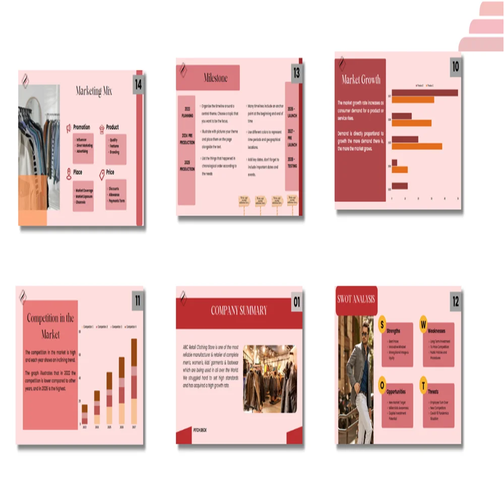 Retail Clothing Store Pitch Deck Oak Business Consultant