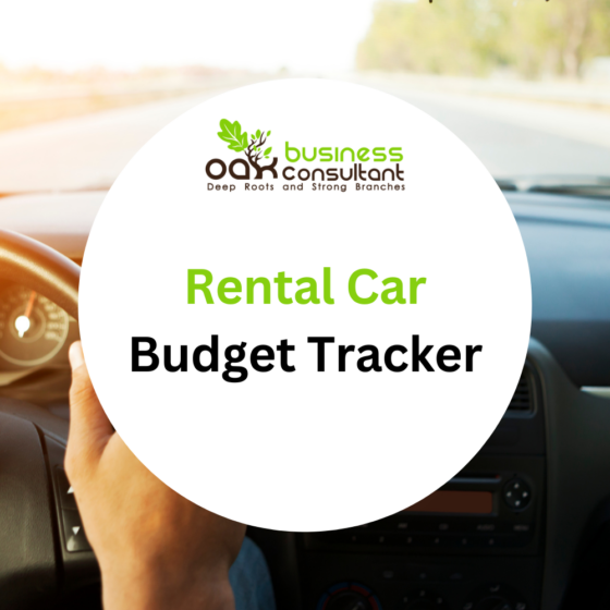 Rental Car Budget Tracker Oak Business Consultant