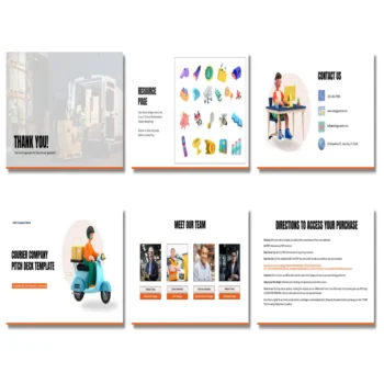 Courier Company Pitch Deck Template - Contact Us - FI