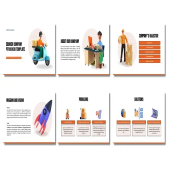 Courier Company Pitch Deck Template - Vision - FI