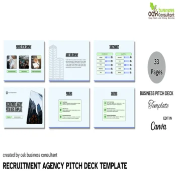 Recruitment Agency Pitch Deck Template - Company Summary - FI