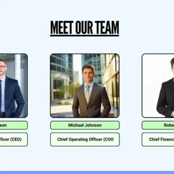Recruitment Agency Pitch Deck Template - Meet Our Team