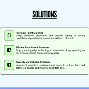 Recruitment Agency Pitch Deck Template - Solutions