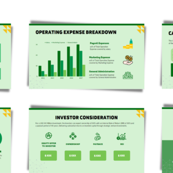 Agricultural Bioethanol Pitch Deck Template- Key Metrics, Cash Flow Analysis