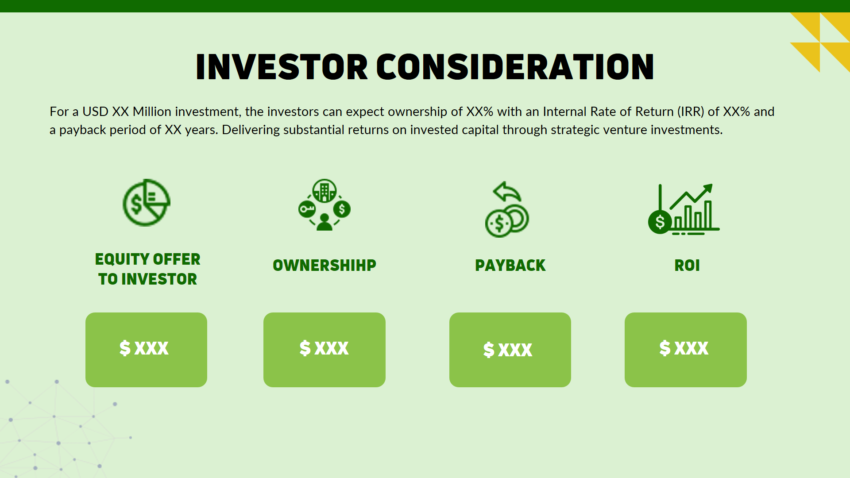 Agricultural Bioethanol Pitch Deck Template- Investor Consideration