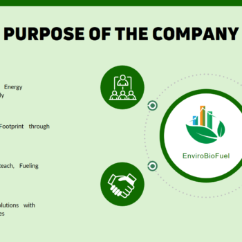 Agricultural Bioethanol Pitch Deck Template - Purpose of Company