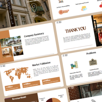 Hostel Pitch Deck Template - Market Validation