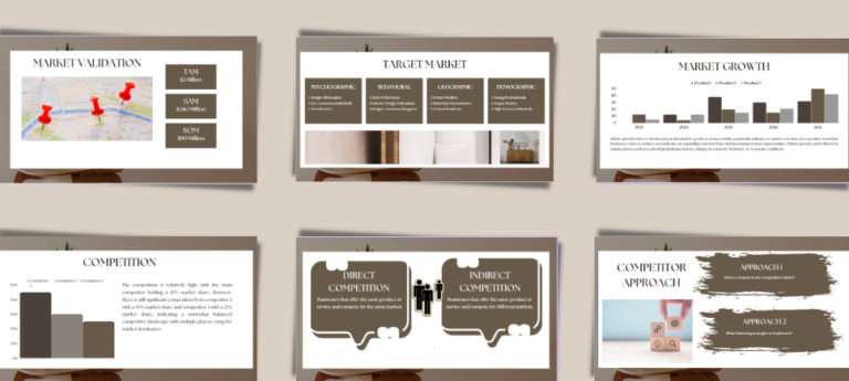 Interior Design Pitch Deck Template - Oak Business Consultant