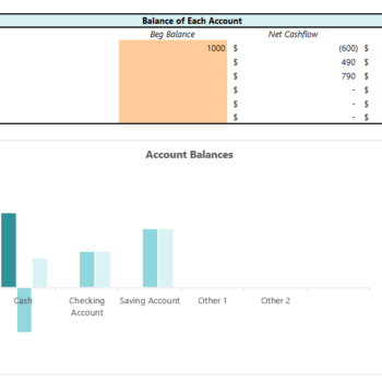 Monthly Transaction Tracker- Accounts Balance