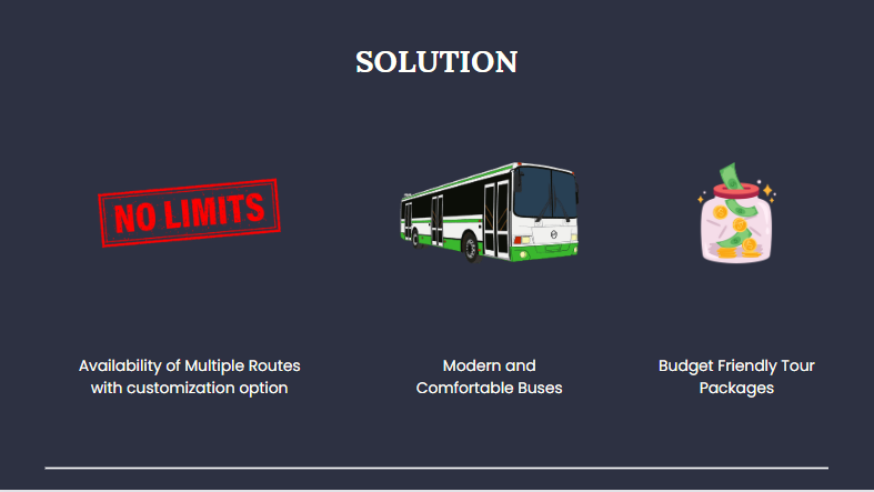 Sightseeing Bus Pitch Deck - Solution