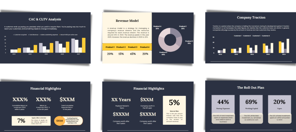 Sightseeing Bus Pitch Deck Template - Oak Business Consultant