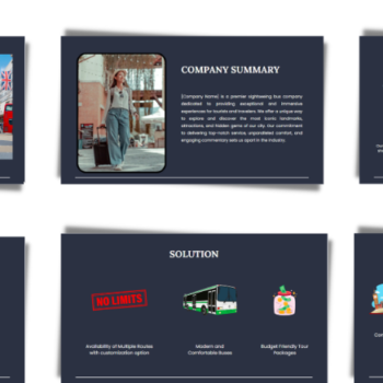 Sightseeing Bus Pitch Deck Template - Problems