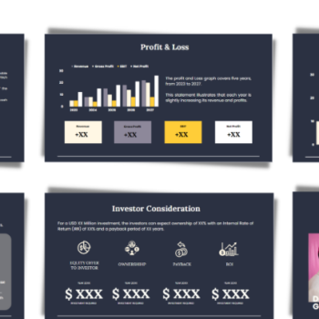 Sightseeing Bus Pitch Deck Template - Profit and Loss