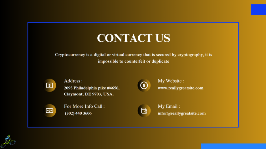 Bike Distribution Pitch Deck Template-Contact Us