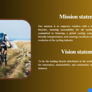 Bike Distribution Pitch Deck Template-Vision and Mission
