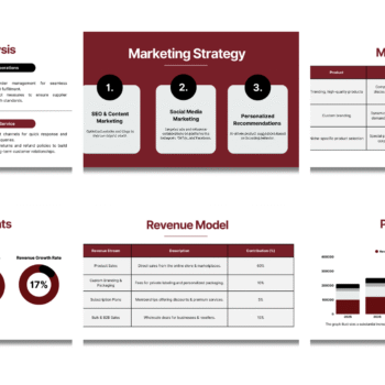 Dropshipping Pitch Deck Template - Financial Highlights