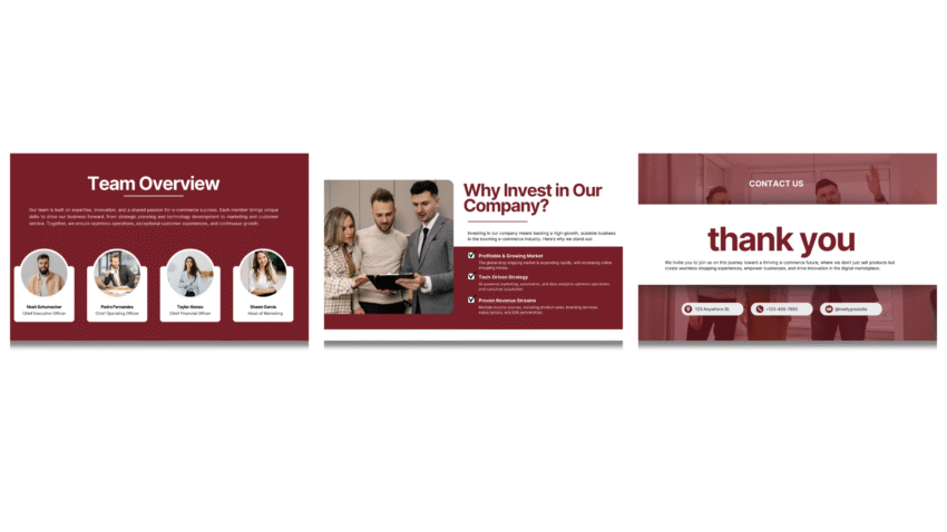 Dropshipping Pitch Deck Template - Thank You