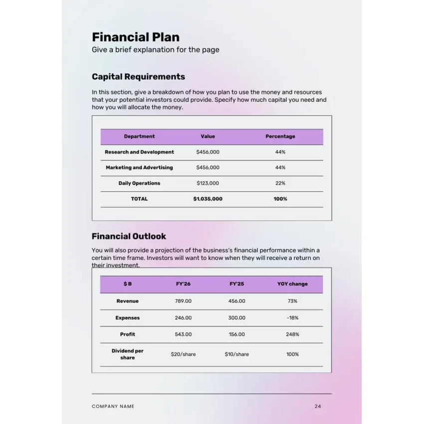 Financial Plan