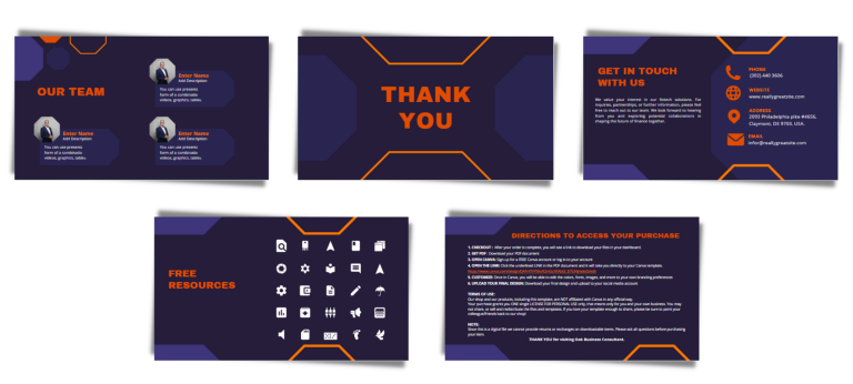 Fintech Pitch Deck Template - Oak Business Consultant