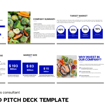 Frozen Food Pitch Deck Template - Company Summary