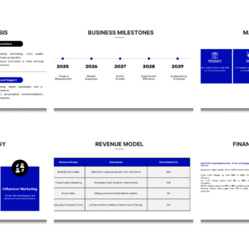 Frozen Food Pitch Deck Template - Market Validation