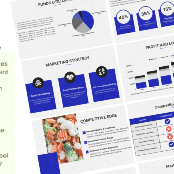 Frozen Food Pitch Deck Template - Mission and Vision