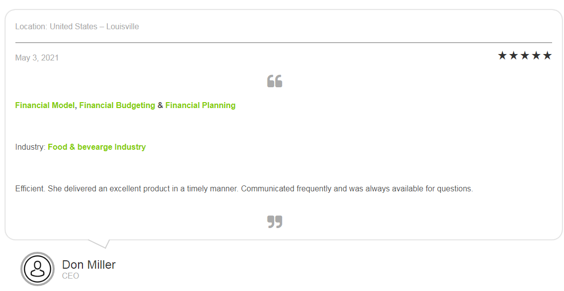 Household (or Family) Budget Planner Tool-Testimonial