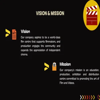 Movie Theatre Pitch Deck Template-Vision and mission